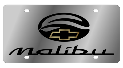 Eurosport Daytona - Eurosport Daytona 1316-1GB Stainless License Plate Malibu Logo