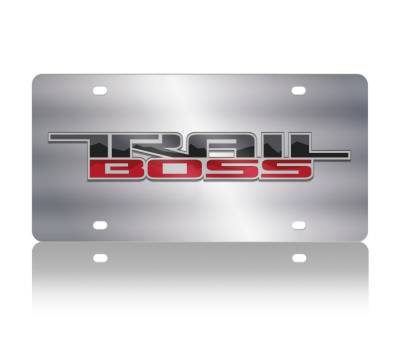 Eurosport Daytona - Eurosport Daytona 1328N-1 Stainless License Plate Trail Boss Logo