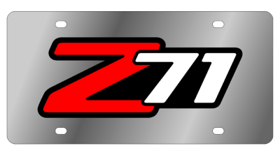 Eurosport Daytona - Eurosport Daytona 1331-3 Stainless License Plate Chevrolet Z71 Logo