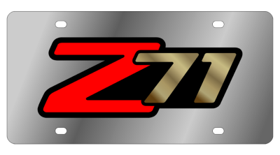 Eurosport Daytona - Eurosport Daytona 1331-2 Stainless License Plate Chevrolet Z71 Logo