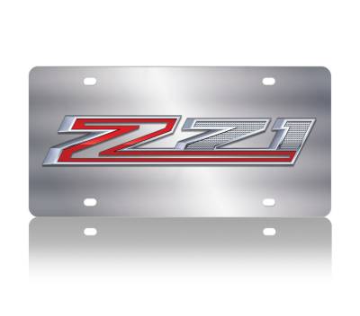 Eurosport Daytona - Eurosport Daytona 1332N-1 Stainless License Plate Chevrolet Z71 Logo