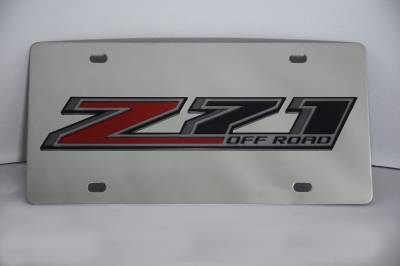 Eurosport Daytona - Eurosport Daytona 1330N-1 Stainless License Plate Chevrolet Z71 Logo