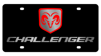 Eurosport Daytona - Eurosport Daytona 2490-1 Lazer-Tag License Plate Challenger Logo for Dodge