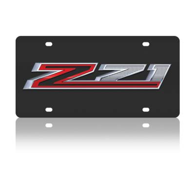 Eurosport Daytona - Eurosport Daytona 3332N-1 Carbon Steel License Plate Chevrolet Z71 Logo