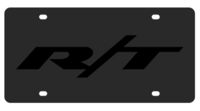 Eurosport Daytona - Eurosport Daytona 3461-7 Carbon Steel License Plate R/T Logo for Dodge