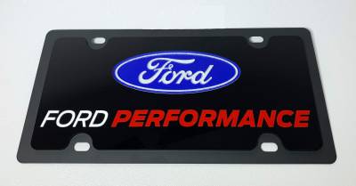 Eurosport Daytona - Eurosport Daytona 3531N-1 Carbon Steel License Plate Ford Performance Logo