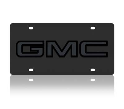 Eurosport Daytona - Eurosport Daytona 3601N-7 Carbon Steel License Plate GMC Logo