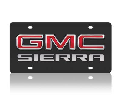 Eurosport Daytona - Eurosport Daytona 3604N-1 Carbon Steel License Plate GMC Sierra Logo