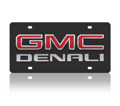 Eurosport Daytona - Eurosport Daytona 3605N-1 Carbon Steel License Plate GMC Denali Logo