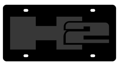 Eurosport Daytona - Eurosport Daytona 3620-7 Carbon Steel License Plate Hummer H2 Logo