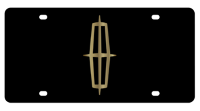 Eurosport Daytona - Eurosport Daytona 3701-2 Carbon Steel License Plate Lincoln Logo