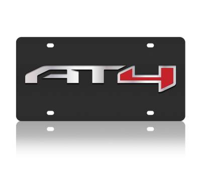 Eurosport Daytona - Eurosport Daytona 3628-1 Carbon Steel License Plate GMC AT4 Logo