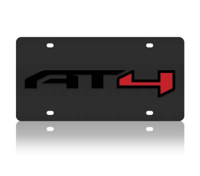 Eurosport Daytona - Eurosport Daytona 3628-3 Carbon Steel License Plate GMC AT4 Logo