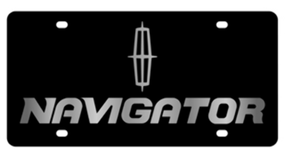 Eurosport Daytona - Eurosport Daytona 3704-1 Carbon Steel License Plate Lincoln Navigator Logo