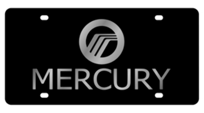 Eurosport Daytona - Eurosport Daytona 3721-1 Carbon Steel License Plate Mercury Logo