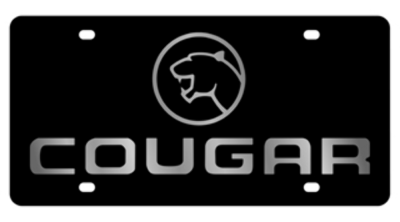 Eurosport Daytona - Eurosport Daytona 3722-1 Carbon Steel License Plate Cougar Logo