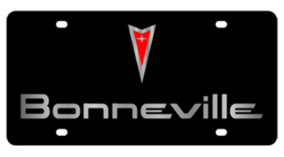 Eurosport Daytona - Eurosport Daytona 3834-1 Carbon Steel License Plate Pontiac Bonneville Logo