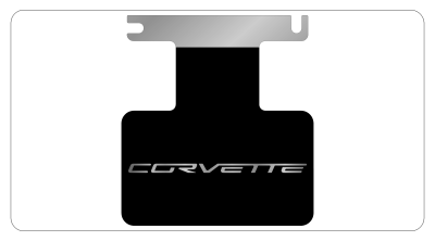 Eurosport Daytona - Eurosport Daytona 4209BWO Stainless Exhaust Enhancer Plate C6 Corvette Logo