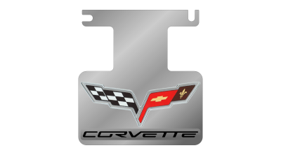 Eurosport Daytona - Eurosport Daytona 4209LW Stainless Exhaust Enhancer Plate C6 Corvette Flag Logo