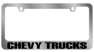 Eurosport Daytona - Eurosport Daytona 5308WO-BK Daytona Icon License Frame Chevy Trucks