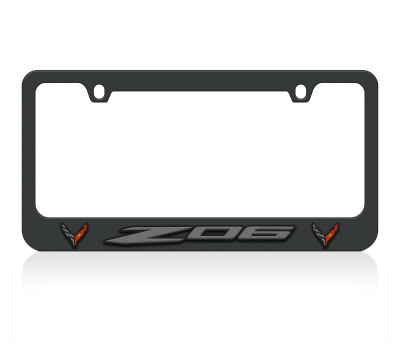 Eurosport Daytona - Eurosport Daytona 5355N2-2LW Daytona Icon License Frame Corvette Z06 Flag