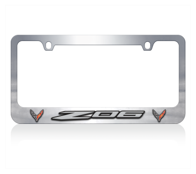 Eurosport Daytona - Eurosport Daytona 5355N2LW Daytona Icon License Frame Corvette Z06 Flag