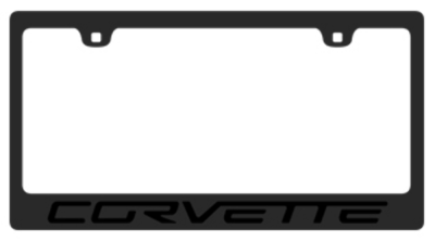 Eurosport Daytona - Eurosport Daytona 5359-2WO-BK Daytona Icon License Frame C6 Corvette