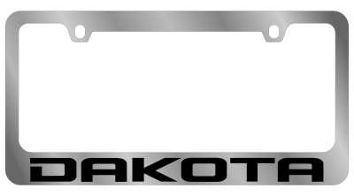 Eurosport Daytona - Eurosport Daytona 5405WO-BK Daytona Icon License Frame Dakota for Dodge