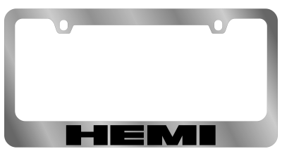 Eurosport Daytona - Eurosport Daytona 5407WO-BK Daytona Icon License Frame Hemi for Dodge/Jeep