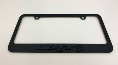 Eurosport Daytona - Eurosport Daytona 5413-2LW-BK Daytona Icon License Frame SRT Hellcat for Dodge