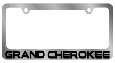 Eurosport Daytona - Eurosport Daytona 5420WO-BK Daytona Icon License Frame Grand Cherokee for Jeep