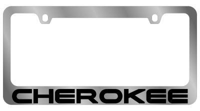 Eurosport Daytona - Eurosport Daytona 5421WO-BK Daytona Icon License Frame Cherokee for Jeep