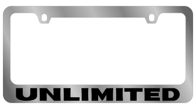 Eurosport Daytona - Eurosport Daytona 5448WO-BK Daytona Icon License Frame Unlimited for Jeep