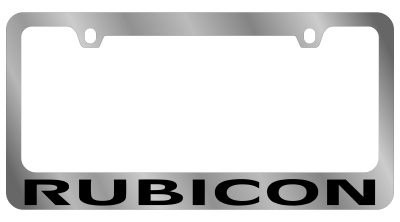 Eurosport Daytona - Eurosport Daytona 5440WO-BK Daytona Icon License Frame Rubicon for Jeep