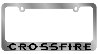 Eurosport Daytona - Eurosport Daytona 5450WO-BK Daytona Icon License Frame Crossfire for Chrysler