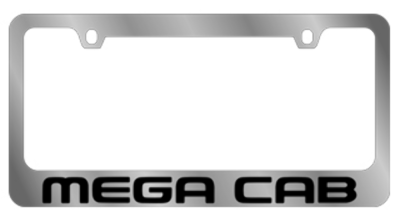 Eurosport Daytona - Eurosport Daytona 5468WO-BK Daytona Icon License Frame Mega Cab for Dodge
