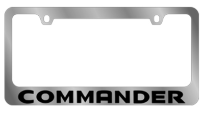 Eurosport Daytona - Eurosport Daytona 5480WO-BK Daytona Icon License Frame Commander for Jeep