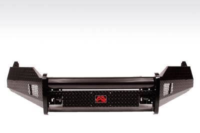 Fab Fours - Fab Fours DR13-K2961-1 Black Steel Front Bumper for 12-18 1500