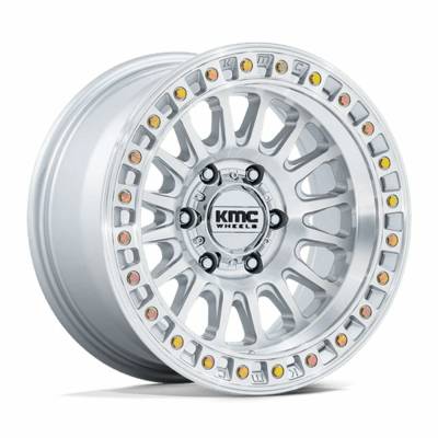 KMC - KMC Wheels KM552 IMS 17x8.5 5x5.0 -10mm Gloss Silver/Machined KM552SD17855010N