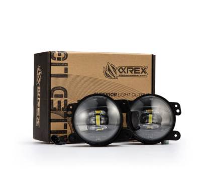 AlphaRex - AlphaRex 210004 Dual Color LED Projector Fog Lights for Dodge/Hummer