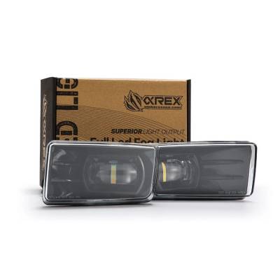 AlphaRex - AlphaRex 210008 DoubleTap Dual Color LED Projector Fog Lights for 07-13 Chevy