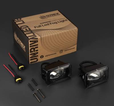 AlphaRex - AlphaRex 210009 DoubleTap Dual Color LED Projector Fog Lights