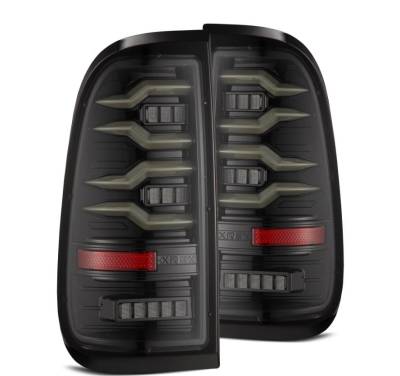 AlphaRex - AlphaRex 658001 Alpha Black LED Taillights for 97-03 Ford F150 99-16 Super Duty