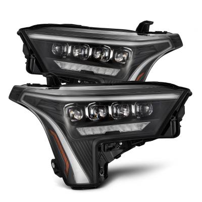 AlphaRex - AlphaRex 880862 Black LED Projector Headlights w/W-DRL for 22-23 Toyota Tundra