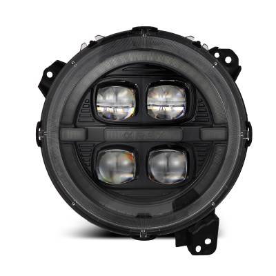 AlphaRex - AlphaRex 880867 Alpha Black Projector Headlights for 18-23 Jeep Wrangler & JT