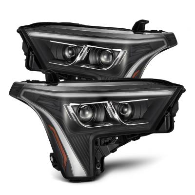 AlphaRex - AlphaRex 880874 Black LED Projector Headlights w/A-DRL for 22-25 Toyota Tundra