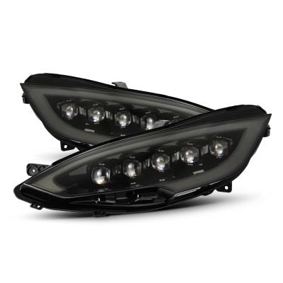 AlphaRex - AlphaRex 880878 Alpha Black LED Projector Headlights for 12-21 Tesla Model S