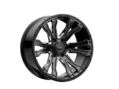 Rough Country Suspension Systems - Rough Country Prime Wheel 20x9 6x5.5 -12mm Black/Milled TW407C-20908413-12