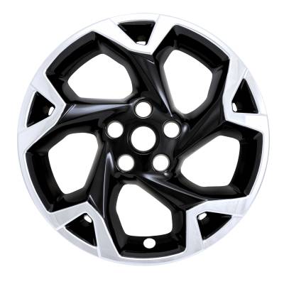 Coast To Coast - Coast To Coast IMP509XBLK 17" 5 Y-Spoke Chrome & Black 4PC Hub Caps