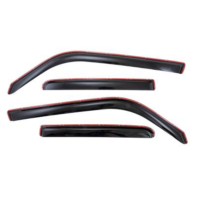 TrailFX - TrailFx 4242IC 4PC Window Vent Low Profile In-Channel Smoke Acrylic